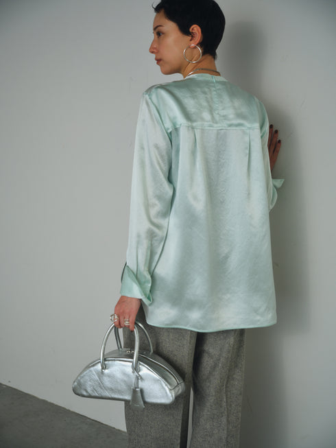 plain satin shirt